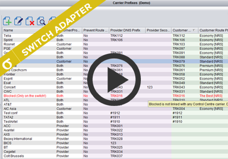 Carrier Prefixes